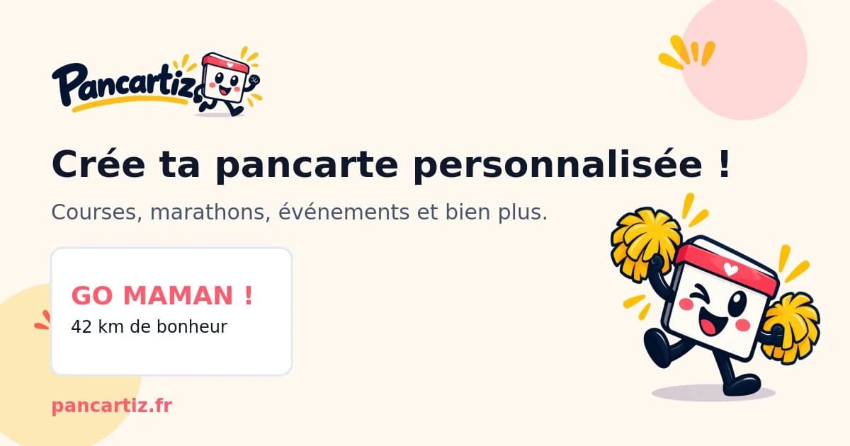 Pancarte anniversaire colorée